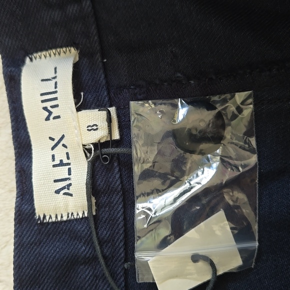 New Alex Mill Phoebe Shorts in Navy Size 8 - Picture 4 of 5